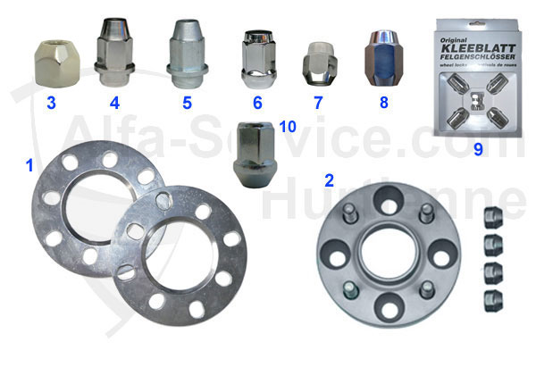 bulloni/allargamenti carreggiata