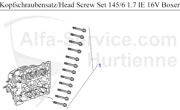 Kopfschraubensatz 1.7 IE 16V
