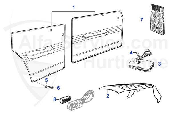 Ciel de toit/Habillages portes