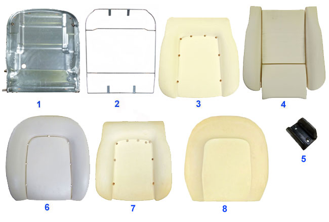 base asiento/espuma