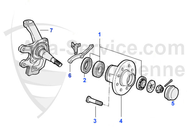 cubo de rueda/rodamientos