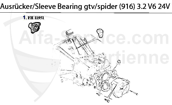 guia cojinete de empuje 3.2 V6 24V