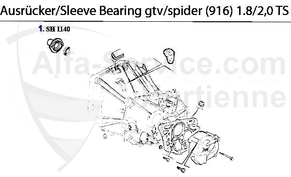 GUIDE BUSH f. SLEEVE BEARING 1.8/2.0 TS