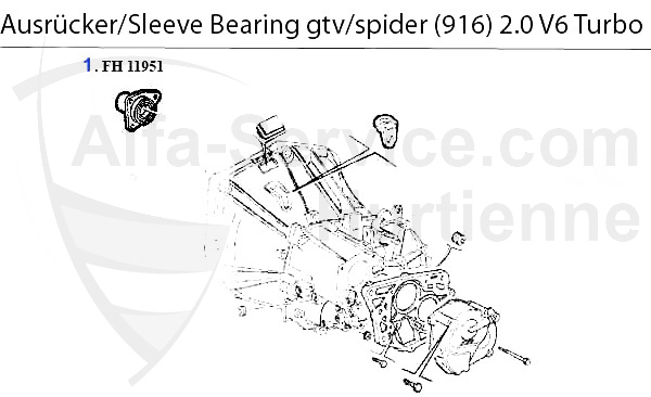 GUIDE BUSH f. SLEEVE BEARING 2.0 V6 Turb