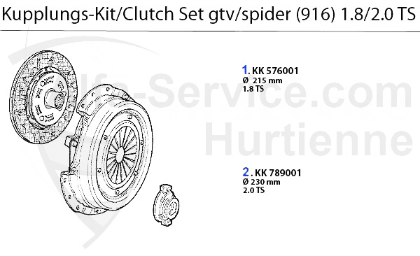 kit frizione 1.8/2.0 TS