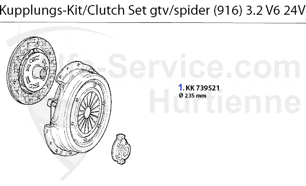 kit frizione 3.2 V6 24V