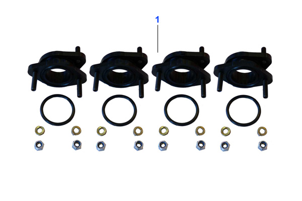 Vergaserflansche Aluminium