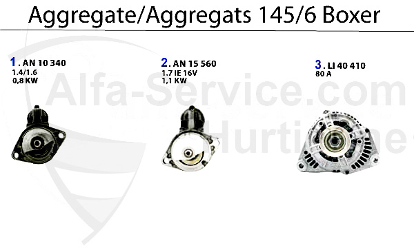 alternador/motor de arranque Boxer