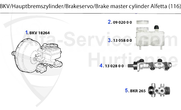 BRAKE SERVO/BRAKE MASTER CYL.