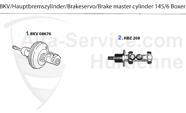 servofreno/cilindro freno principale Box