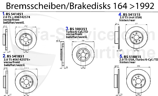 dischi freno anno >92