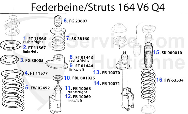 Amortisseurs 164 3.0 Q4