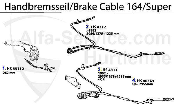 Câble frein à main