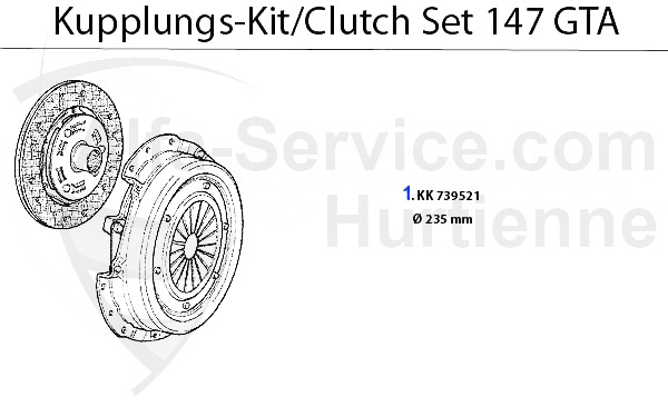 Kit embrayage 3.2 V6 24V/GTA