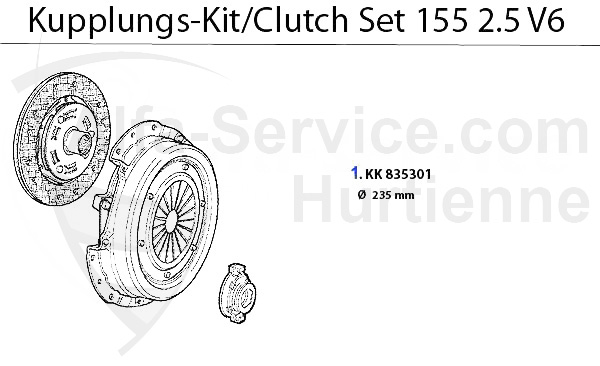 Kit embrayage 2.5 V6