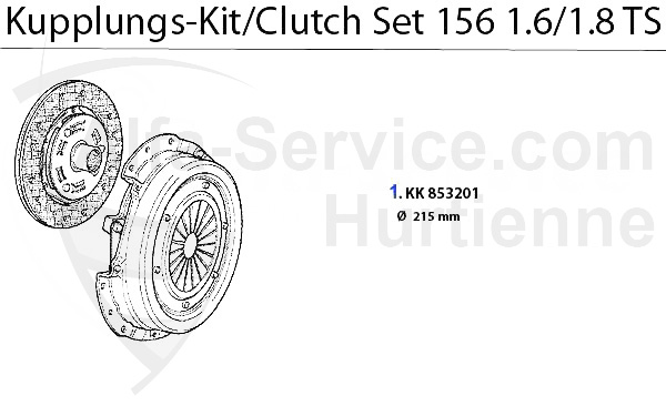 Kupplungs-Kit 1.6/1.8 TS 16V