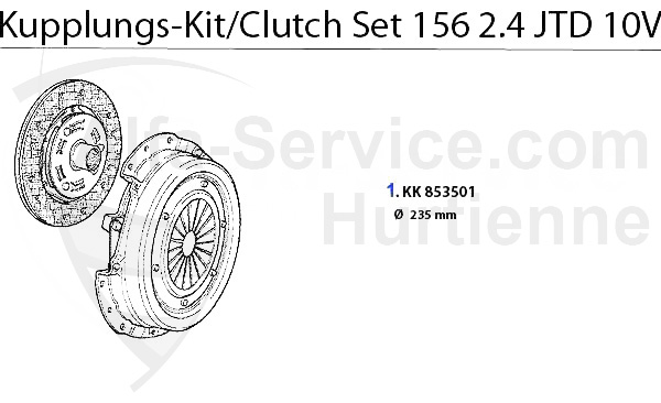 Kupplungs-Kit 2.4 JTD 10V