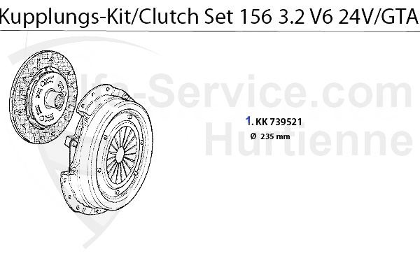 CLUTCH SET 3.2 V6 24V/GTA