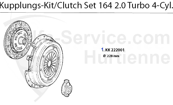Kit embrayage 2.0 Turbo 4-Zyl.