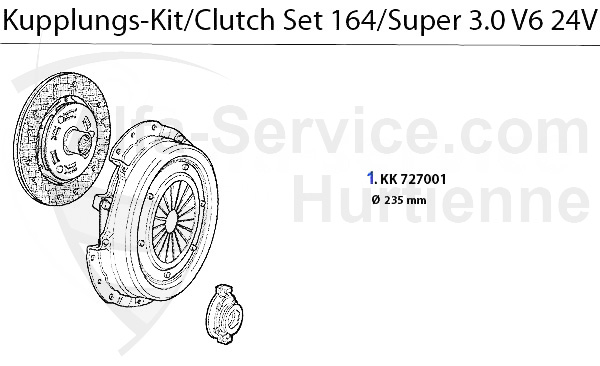 CLUTCH SET 3.0 V6 24V