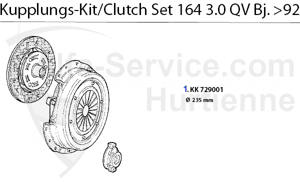 kit embrague 3.0 QV Bj. >92