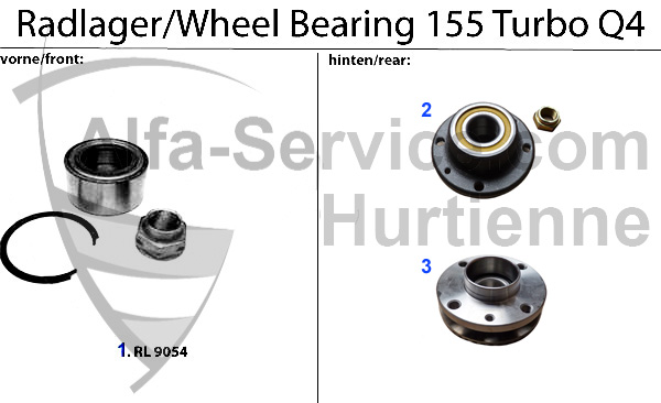 rodamientos de rueda Turbo Q4 16V