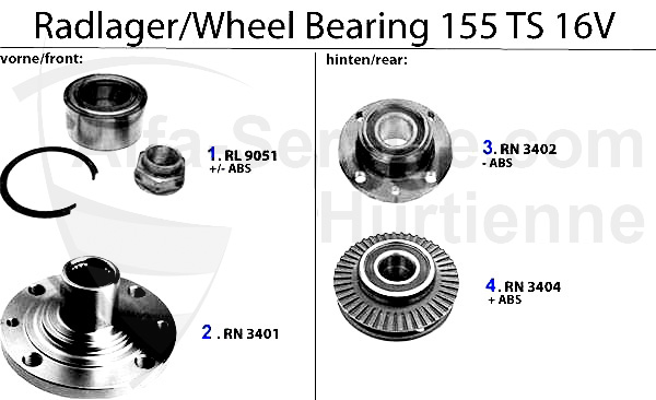 rodamientos de rueda TS 16V
