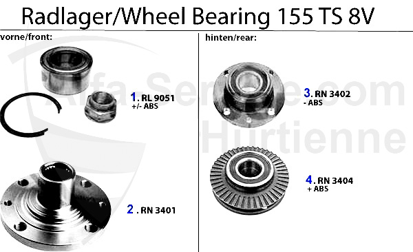 cuscinetti ruota TS 8V