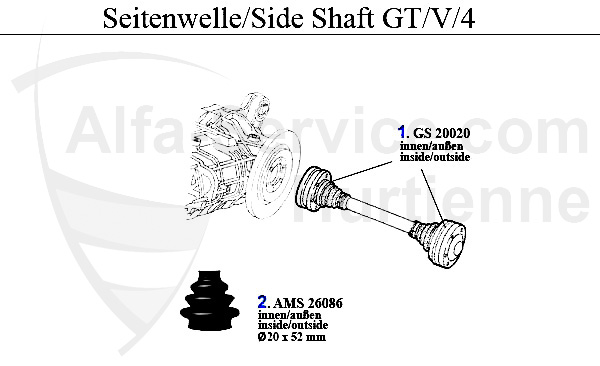 Seitenwelle GTV/4