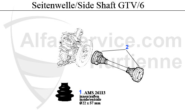 SIDE SHAFT GTV/6