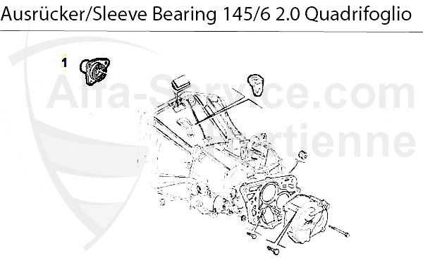 GUIDE BUSH f. SLEEVE BEARING 145/6 2.0 T