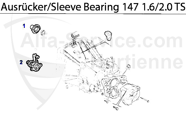 guia cojinete de empuje 1.6/2.0 TS