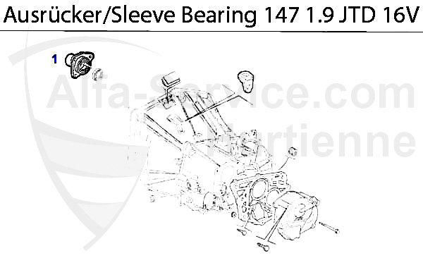 guia cojinete de empuje 1.9 JTD 16V