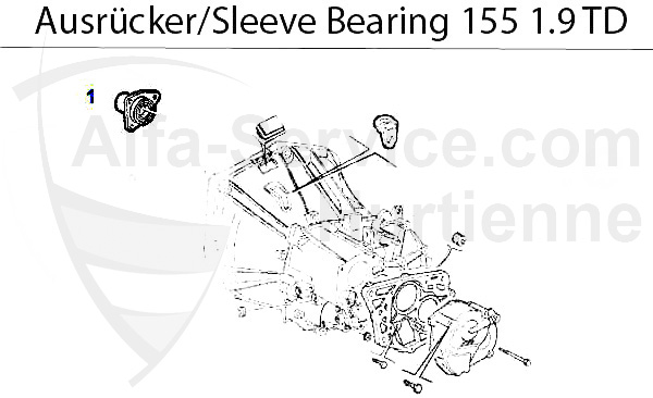 Führungshülse f. Ausrücker 1.9 TD