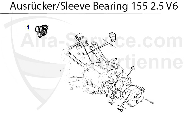 Führungshülse f. Ausrücker 2.5 V6