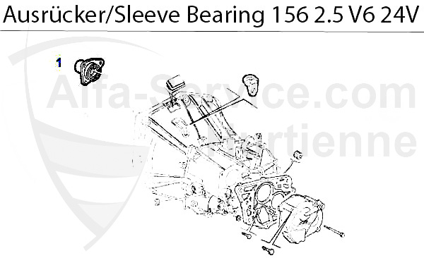 guia cojinete de empuje 2.5 V6 24V