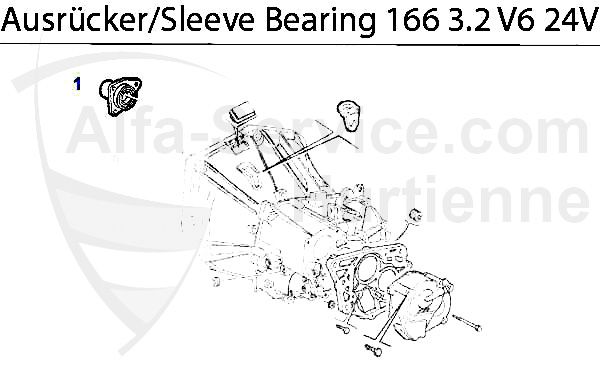 Führungshülse f. Ausrücker 3.2 V6 24V