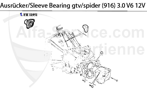 GUIDE BUSH f. SLEEVE BEARING 3.0 V6