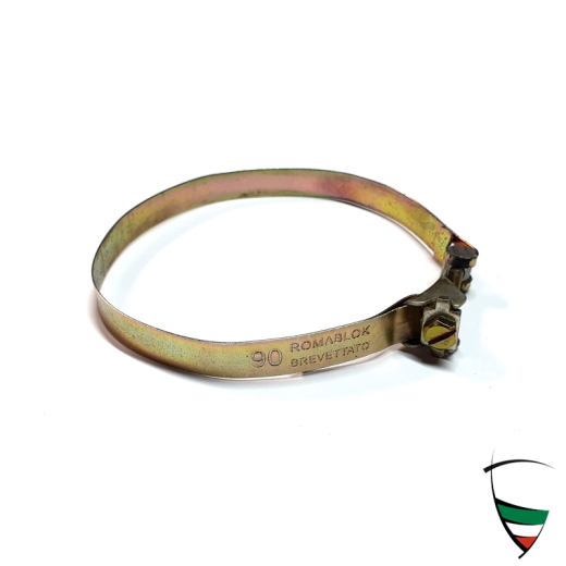 collier de serrage 90 mm, pour petite souflet caoutchouc pour la levier de vitesses, Brevetti Roma Blok