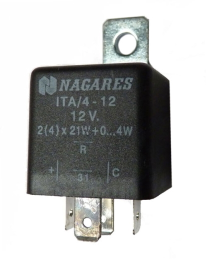 Blinkrelais Spider 1984-93, 6, 33 (905), 75, 90, 164, Sud/Sprint, Alfetta, Giulietta, GTV/6 (116) 4-Polig