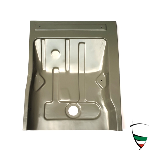 Bodenblech hinten rechts GT 2.Serie (5 Sitzschrauben) Giulia Sprint GT 105.02 ab FGstNr. 620283, Giulia Sprint GTV 105.36, GT Junior bis Bj. 06/1974, 1750 GTV 105.44 bis FGstNr. 1375000 Bodenblech hinten rechts GT 2.Serie (5 Sitzschrauben) Giulia Sprint GT 105.02 ab FGstNr. 620283, Giulia Sprint GTV 105.36, GT Junior bis Bj. 06/1974, 1750 GTV 105.44 bis FGstNr. 1375000