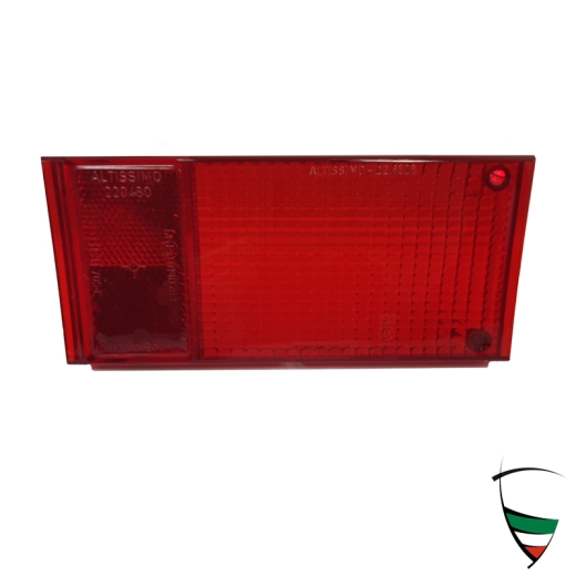 vetro luce post. dx Spider 70-82, rosso originale Altissimo