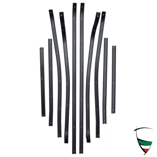 Befestigungsprofil Türdichtung GT aus Aluminium, Satz 10 Stück, für beide Türen Befestigungsprofil Türdichtung GT aus Aluminium, Satz 10 Stück, für beide Türen