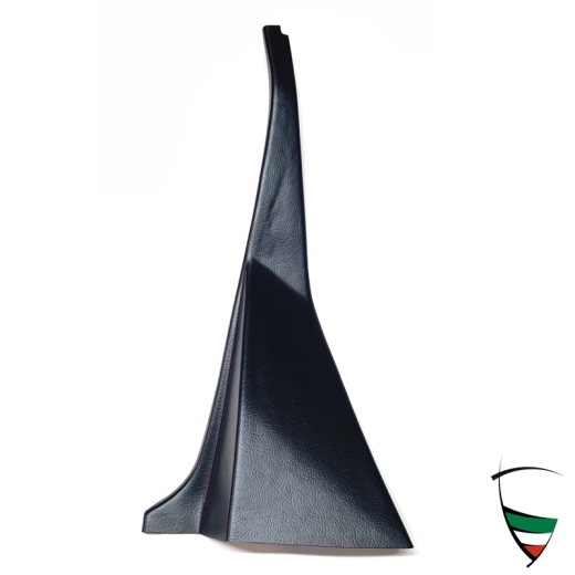 Habillage montant central, Droite, Noir-deux orifices 83-93, en plastique avec Skay structure Habillage montant central, Droite, Noir-deux orifices 83-93, en plastique avec Skay structure