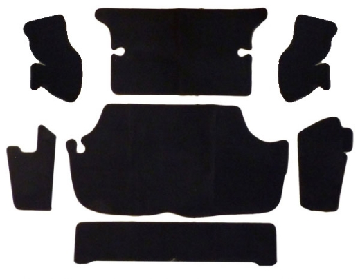 Moquette coffre GT, Noir