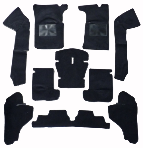 Jeu de moquette Spider 90 noir 10 pcs Jeu de moquette Spider 90 noir 10 pcs