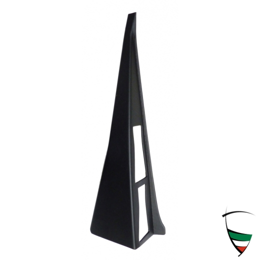 B-Säulenverkleidung Spider 83-93 schwarz, links, zwei Löcher, Kunststoffkorpus mit Skay überzogen