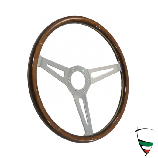 STEERING WHEEL CLASSICO 380mm HORN HOLE 60mm,FIXING HOLES 74mm WITHOUT MOT