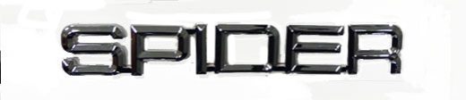 Schriftzug " Spider " Modell 90-93