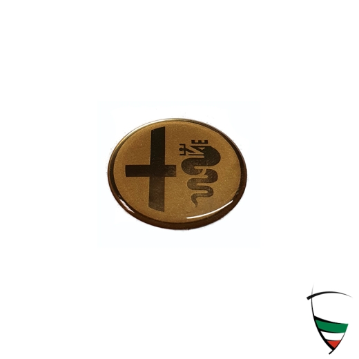 STEERING WHEEL EMBLEM IN GOLD